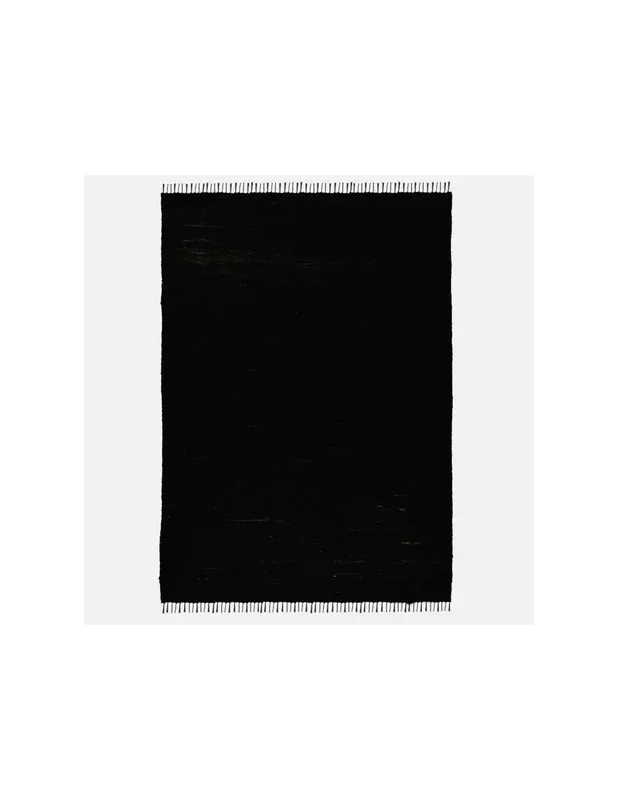 Tappeto Happy Cotton Uni 600 Nero