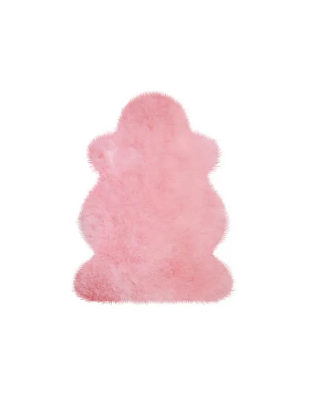 Tappeto Shaun Lammfell 250 Rosa