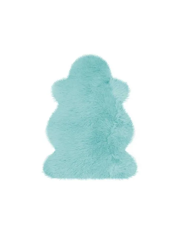 Tappeto Shaun Lammfell 720 Turchese