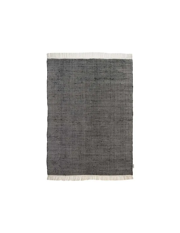 Tappeto Cotton Colors Uni 610 Nero Multi