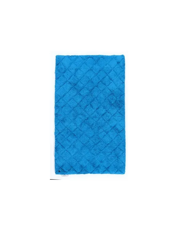 Tappeto Cotton Pattern Diamond 703 Blu Multi