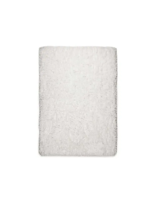 Tappeto Flocatic Uni 101 Bianco