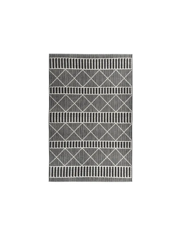Tappeto Funky Outdoor Geometric 600 Nero