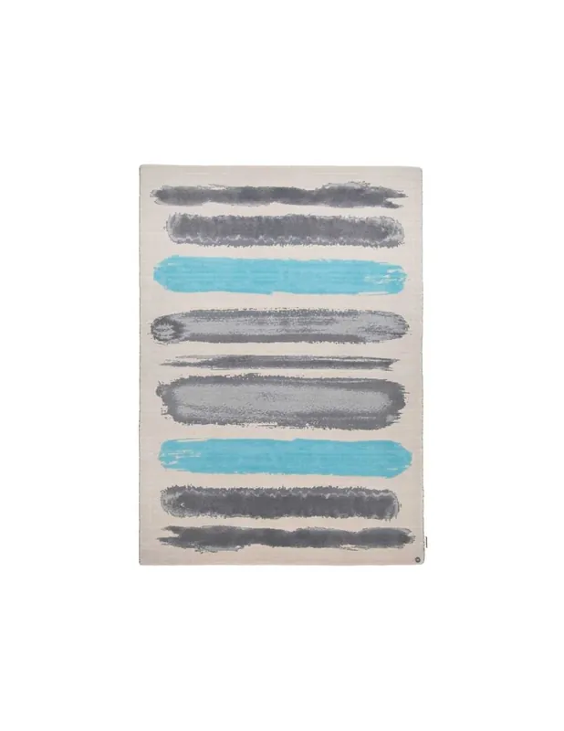 Tappeto Happy Pai.Stripe 725 Turchese Multi