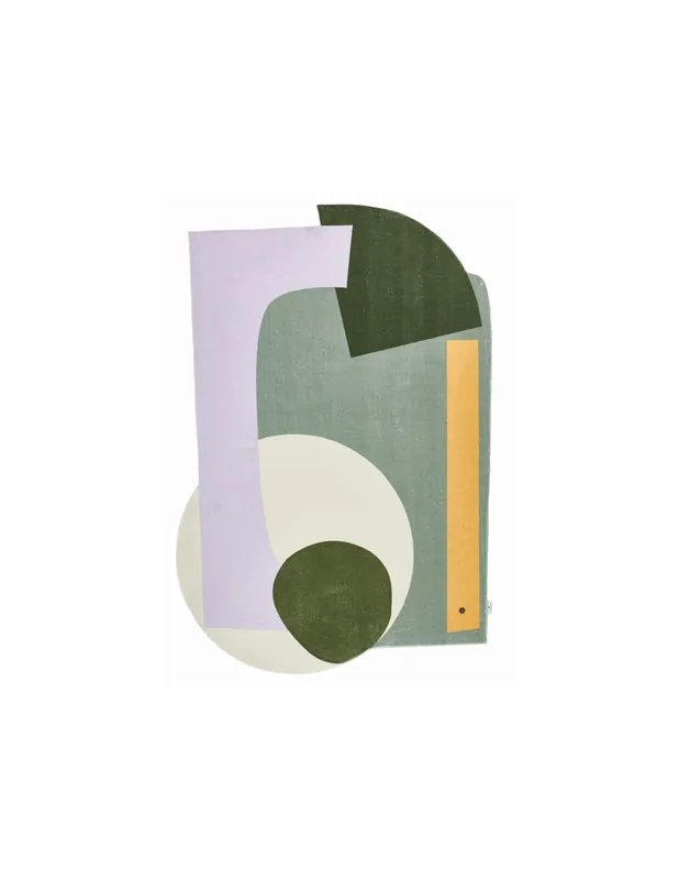 Tappeto Shapes Eight 305 Verde Multi