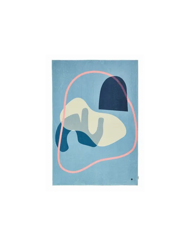 Tappeto Shapes Five 705 Blu Multi