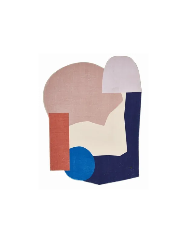 Tappeto Shapes Ten 705 Blu Multi