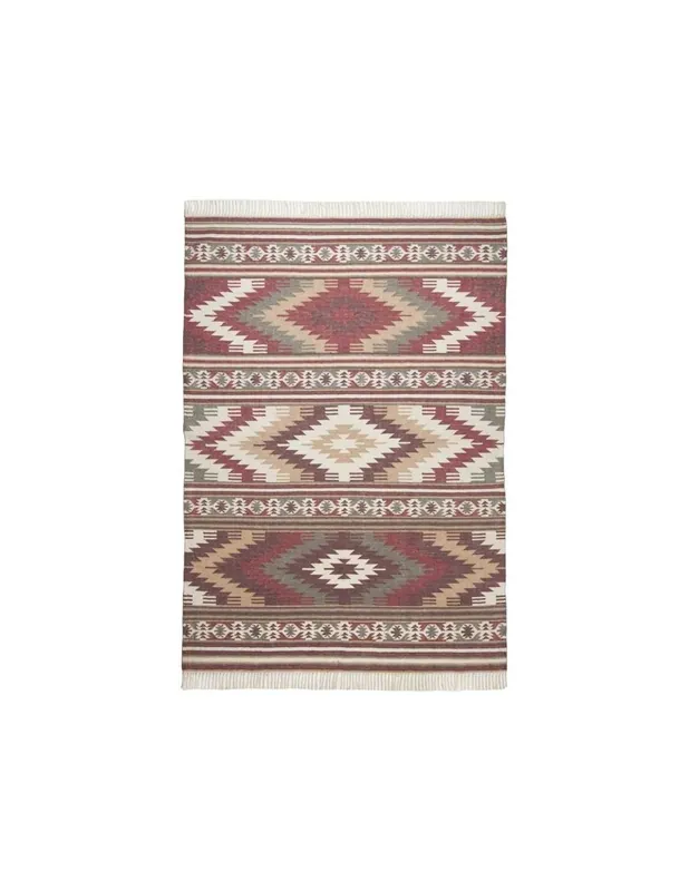 Tappeto Vintage Kelim C I 200 Rosso