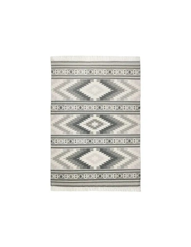 Tappeto Vintage Kelim C I 650 Grigio