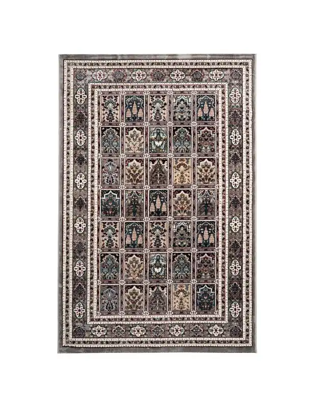 Tappeto Isfahan 742 Grigio