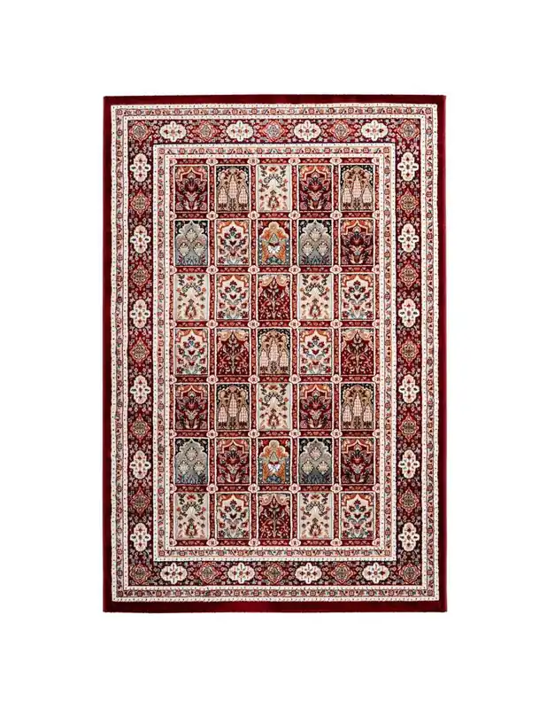 Tappeto Isfahan 742 Rosso