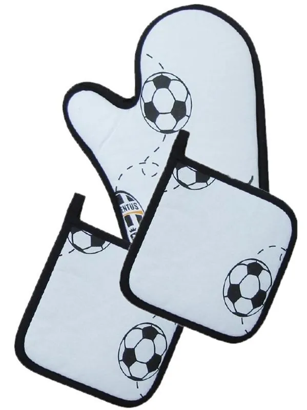 SET BARBECUE JUVENTUS 2 PRESINE E 1 GUANTO FORNO JUVE
