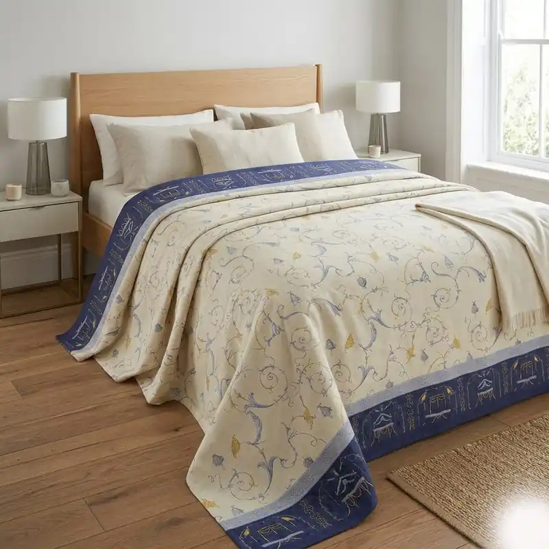 Bassetti Plaid Granfoulard 270x250 cm OPLONTIS var.9 BLU Idea regalo originale