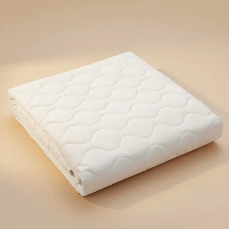 Coprirete trapuntato per letto matrimoniale con lacci