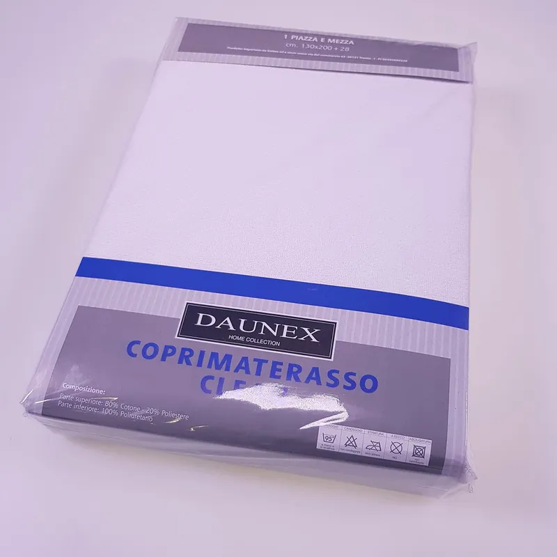 COPRIMATERASSO IMPERMEABILE TRASPIRANTE per letto singolo traspirante igenico CLEAN