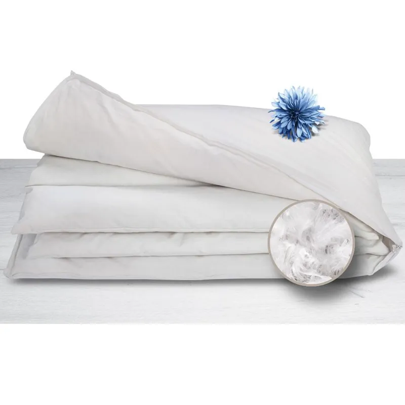 Cuscino letto Daunenstep linea Perla per chi dorme di schiena o di lato