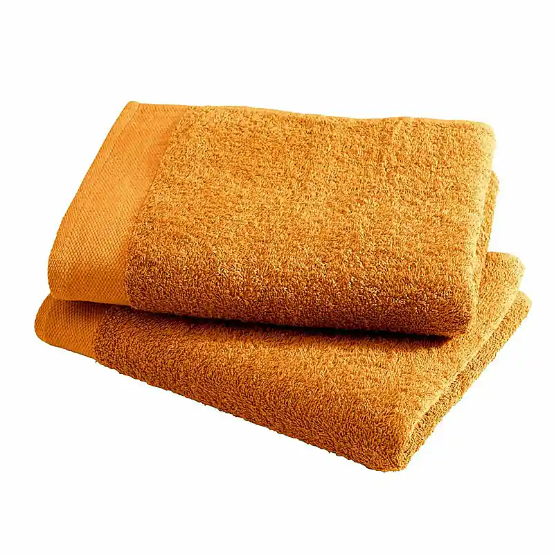 Asciugamano con ospite da bagno Happidea 460 gr Arancio Melone