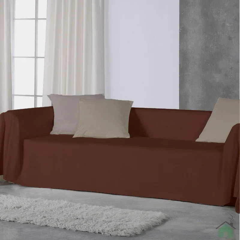 Copridivano copritutto telo Panama RARUS 170x300 cm - cacao