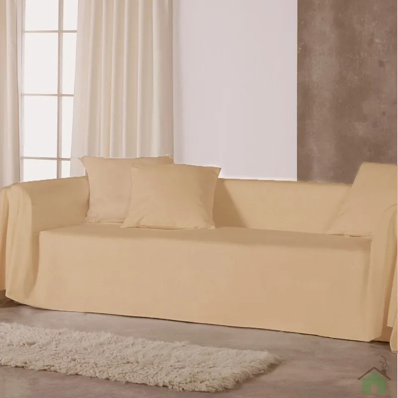 Copridivano copritutto RARUS telo Panama 170x300 cm - Biscotto