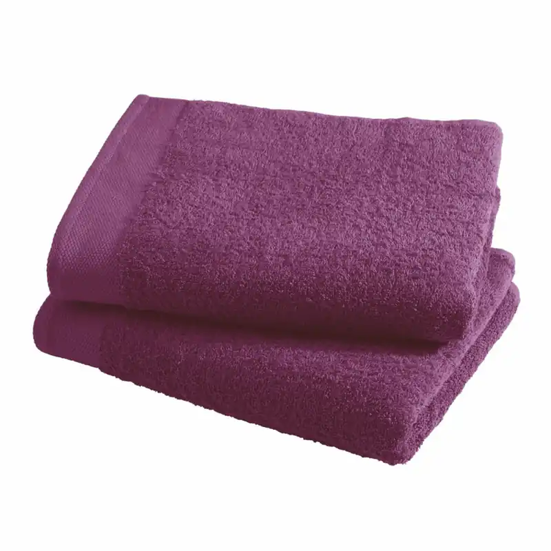 Asciugamano con ospite da bagno Happidea 460 gr Porpora