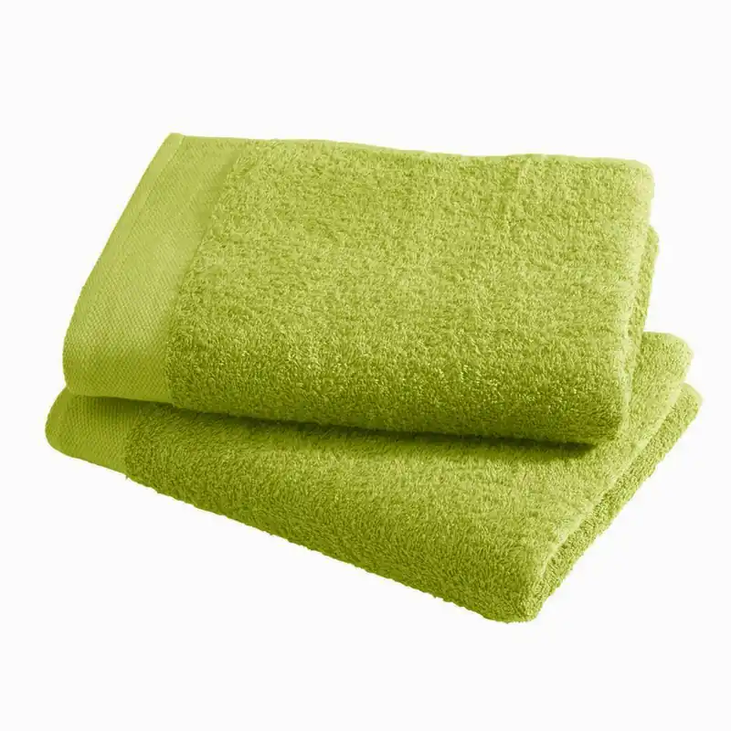 Asciugamano con ospite da bagno Happidea 460 gr Verde