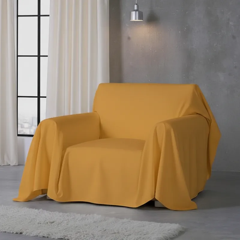 Copridivano copritutto telo Panama RARUS 170x300 cm - senape