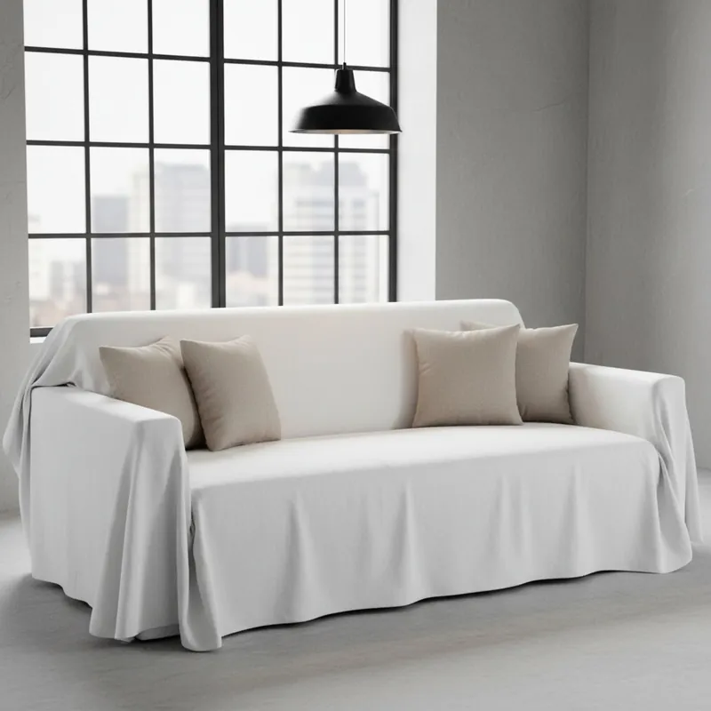 Copridivano copritutto telo Panama RARUS 350x300 cm - bianco