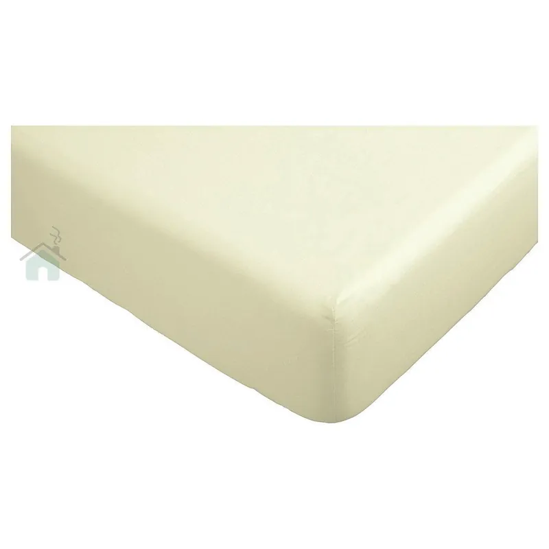 Lenzuola con angoli letto singolo maxi fuori misura 90x215 cm panna