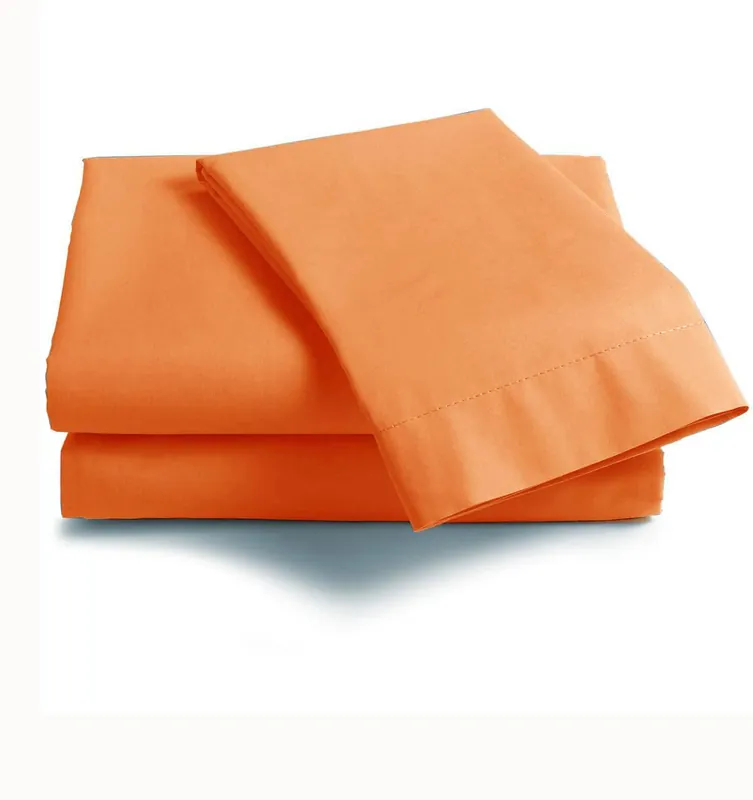ISTAR Lenzuola con angoli Matrimoniale SLIM 160x200x30 arancione