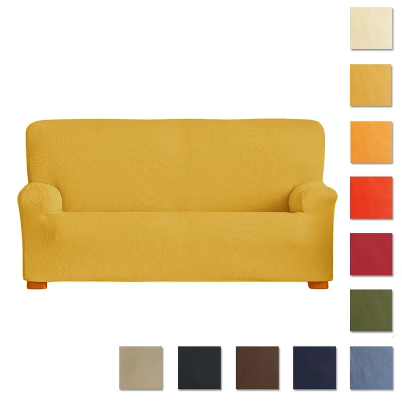 Copridivano 2 posti elasticizzato MILLERIGHE da 125 a 175 cm - diversi colori