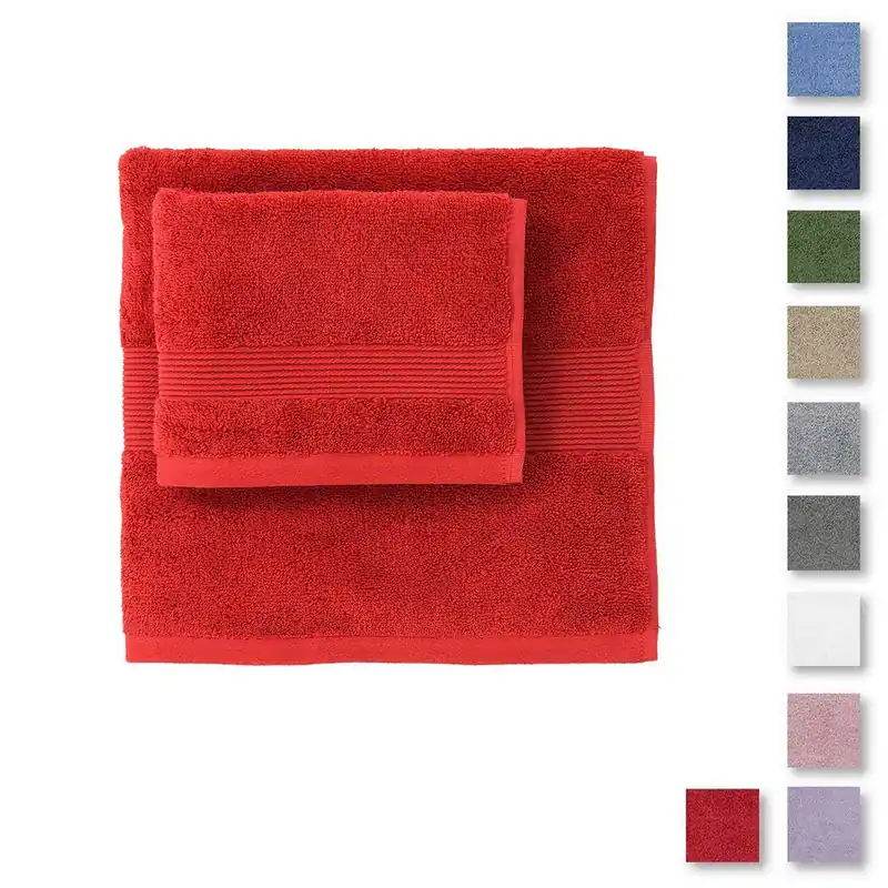 Set bagno in spugna 1+1 medio e ospite SOLO TUO Zucchi - vari colori