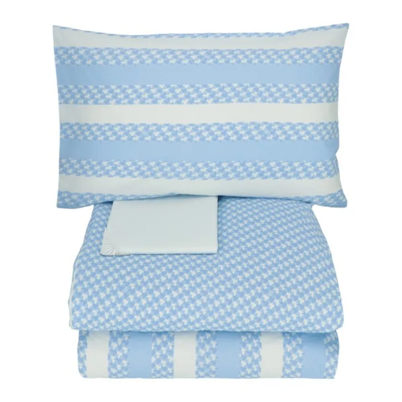 Set copripiumino matrimoniale 2 piazze TWINSET PAPILLONS bluette