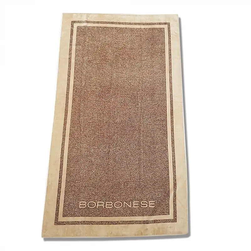Telo mare in spugna 100x180 cm BORBONESE Twist OP marrone