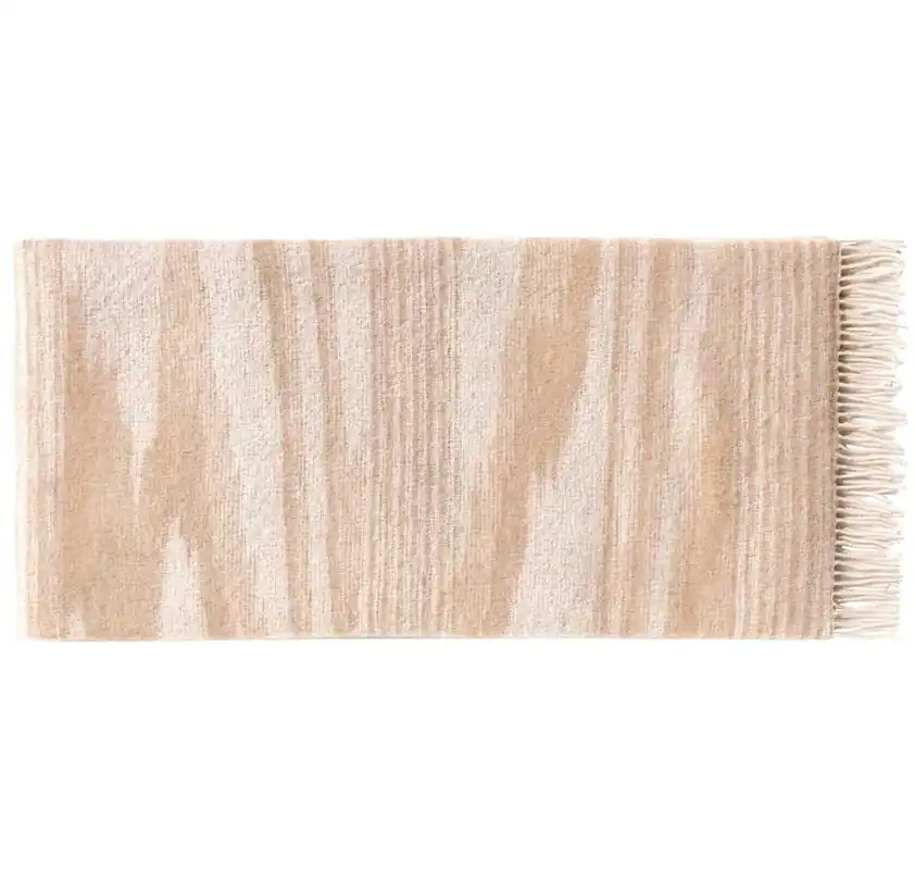 Missoni Home plaid con frange 130x190 cm WRIGHT 481 beige