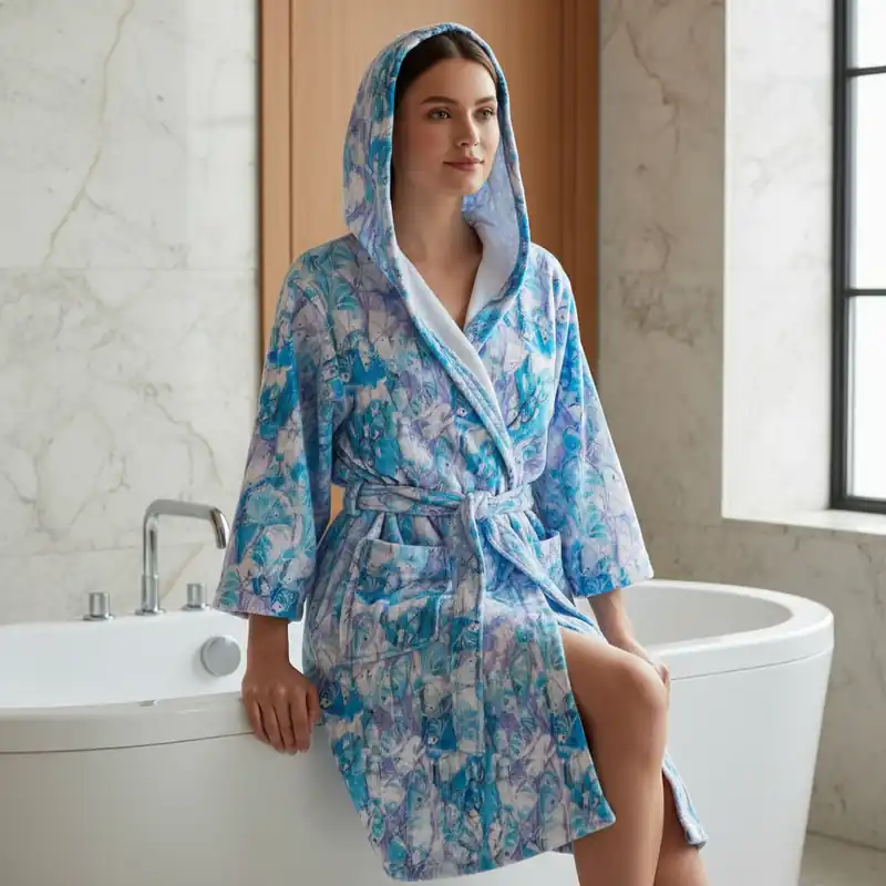Accappatoio Copricostume donna vestaglia corta MIRABELLO TG. M