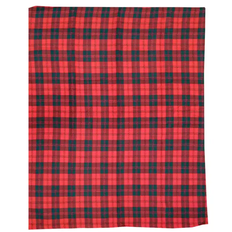 Plaid in pile Scozia rosso e verde fantasia scozzese - varie misure