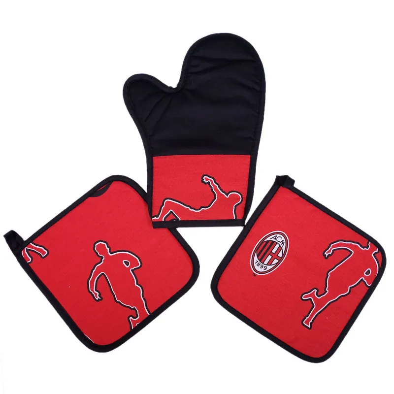 AC MILAN Guanto da forno + 2 Presine Originale