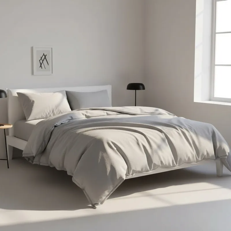 Copripiumino misura maxi 270x270 copritrapunta puro cotone ISTAR perla