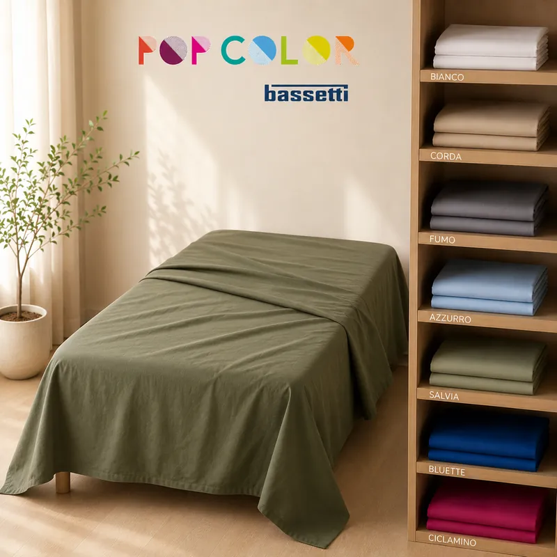 Bassetti Pop Color Lenzuolo di sopra piazza e mezza - vari colori