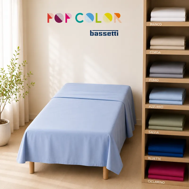 Bassetti Pop Color Lenzuolo di sopra singolo 1 piazza - vari colori