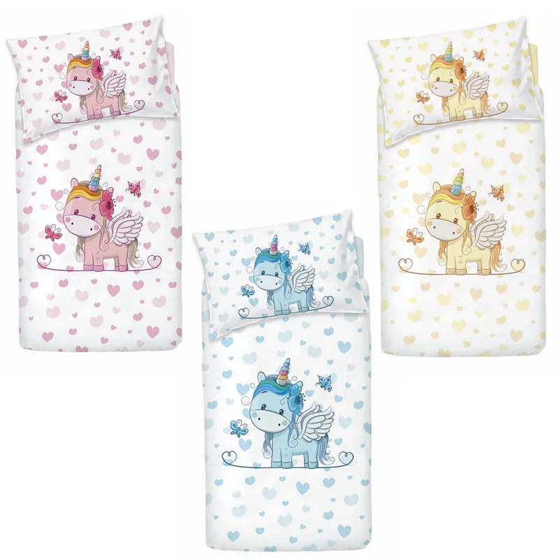 Set copripiumino lettino con sponde culla BASSETTI UNIMAGIC neonato