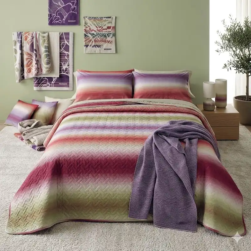Copriletto trapuntato matrimoniale 2 piazze Missoni Home PARSIFAL