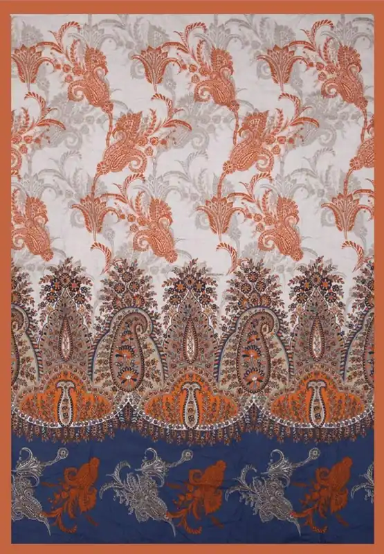 Granfoulard Bassetti Plaid Lario 270x250 v9 brûlé - bruciato