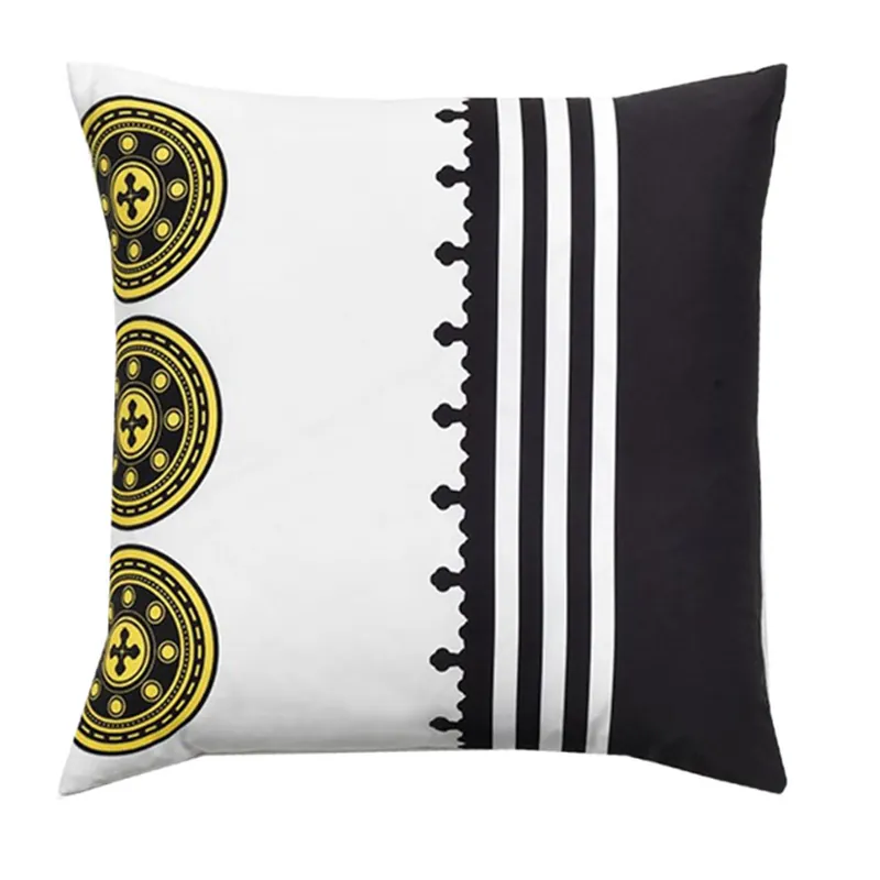 Cuscino arredo decorativo PREMOLI DI BELLA Dinari quadrato nero