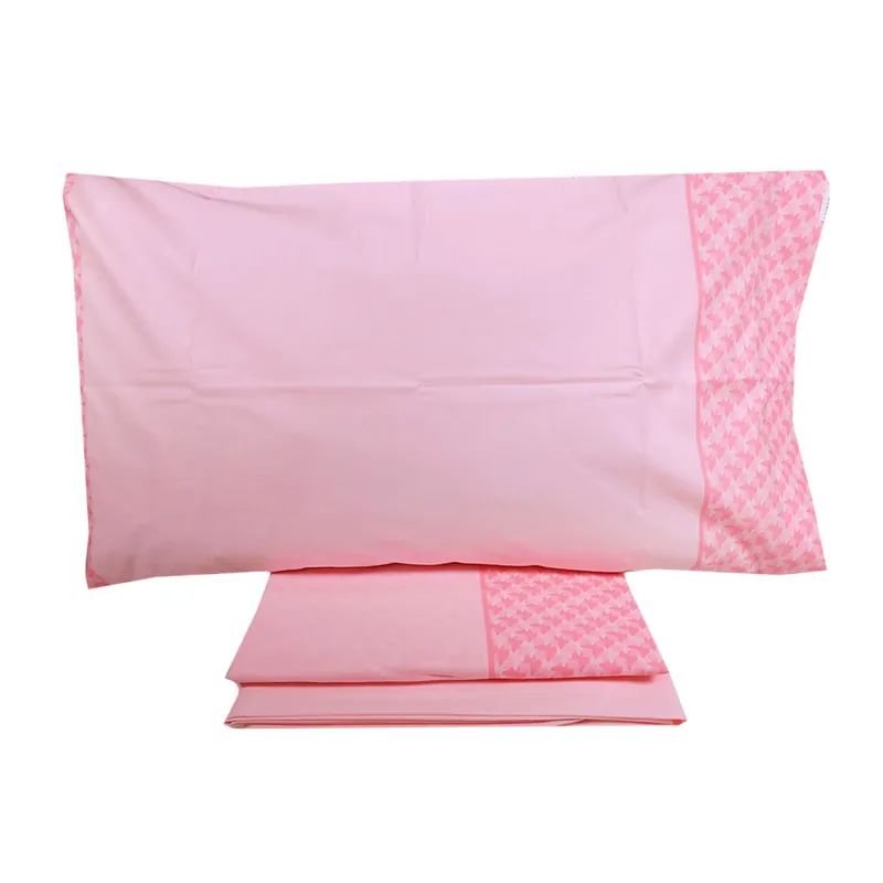 Completo lenzuola effetto-copriletto TWINSET Papillons rosa fenicottero