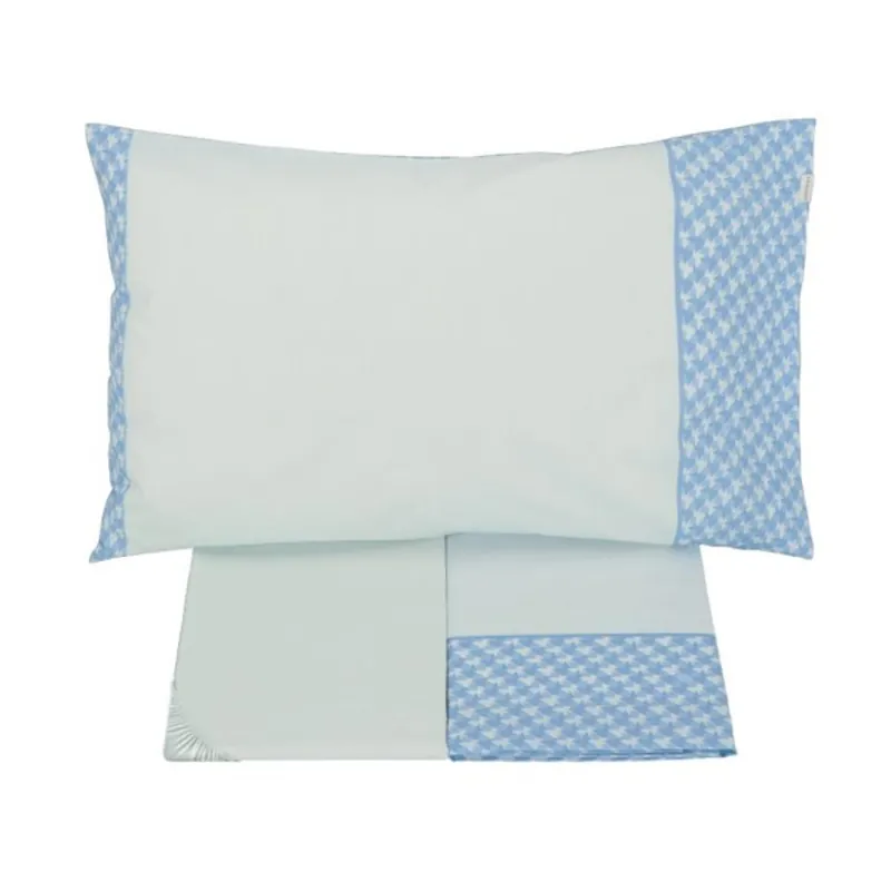 Completo lenzuola effetto-copriletto TWINSET Papillons bluette