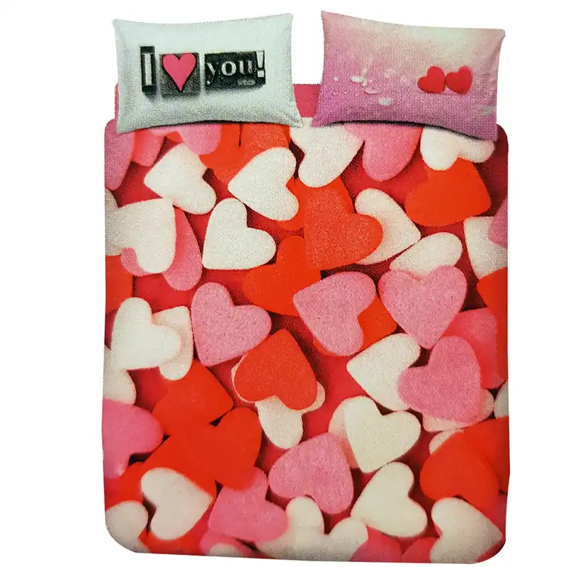 Set Copripiumino BASSETTI Candies Regalo San Valentino