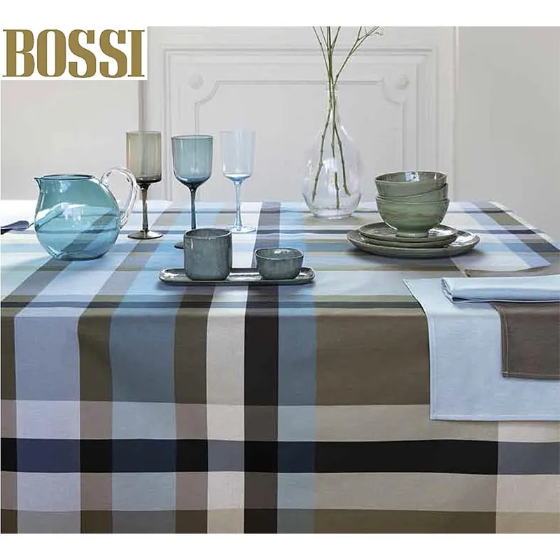 Bossi Casa Cucina Tovaglia 1361 Cotone Panama Tinto in filo