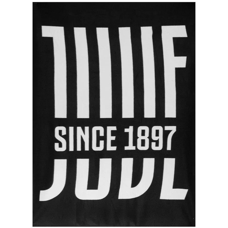 Plaid in pile 120x150 FC Juventus coperta bianco-nera Prodotto Ufficiale