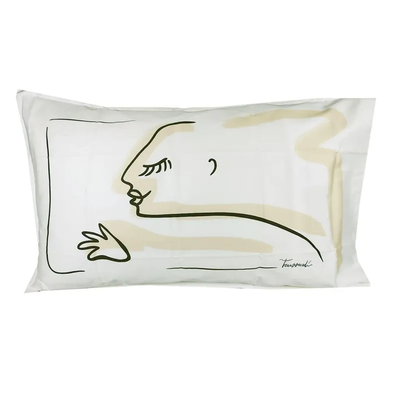 Federa sfusa per cuscino 50x80 cm in raso Trussardi YOUR HER bianco